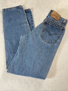 Vintage 90s Levis 505 Jeans Mens 30x32 Regular Straight Orange Tab
